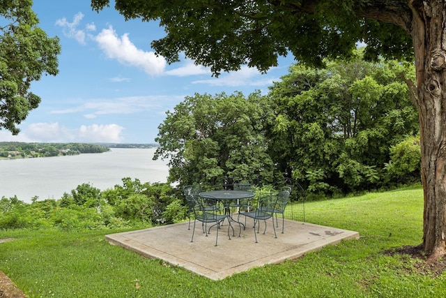 511 Jones St Unit C3, Old Hickory, TN 37138 - view of grassy yard featuring a patio and a water view