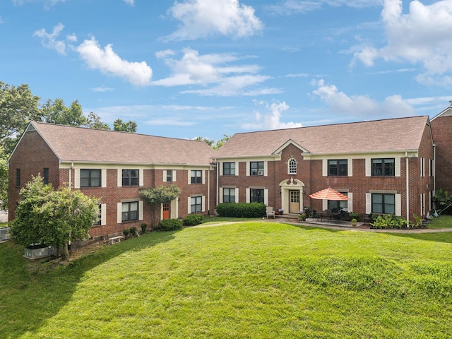 511 Jones St Unit C3, Old Hickory, TN 37138 - view of front of house featuring a front lawn, a patio, and brick siding