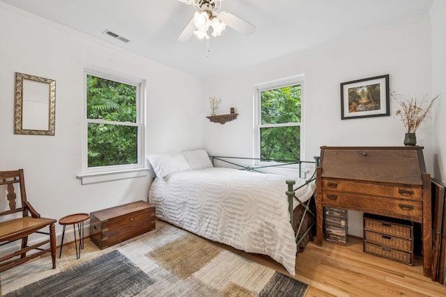 511 Jones St Unit C3, Old Hickory, TN 37138 - bedroom with wood finished floors, crown molding, and a ceiling fan