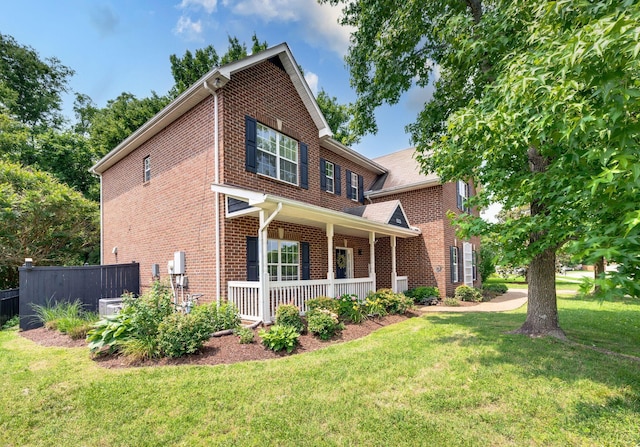 3113 Friars Bridge Pass, Franklin, TN 37064 - view of front facade with brick siding and a porch