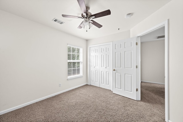 3113 Friars Bridge Pass, Franklin, TN 37064 - unfurnished bedroom with carpet flooring, baseboards, a closet, and ceiling fan