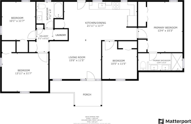 4044 Brick Church Pike, Nashville, TN 37207 - floor plan / room layout