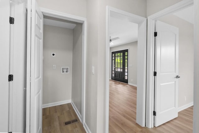 4044 Brick Church Pike, Nashville, TN 37207 - corridor featuring wood finished floors and baseboards