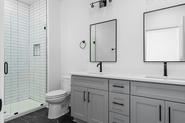 726 N Dupont Ave, Madison, TN 37115 - full bath with toilet, double vanity, and a shower stall