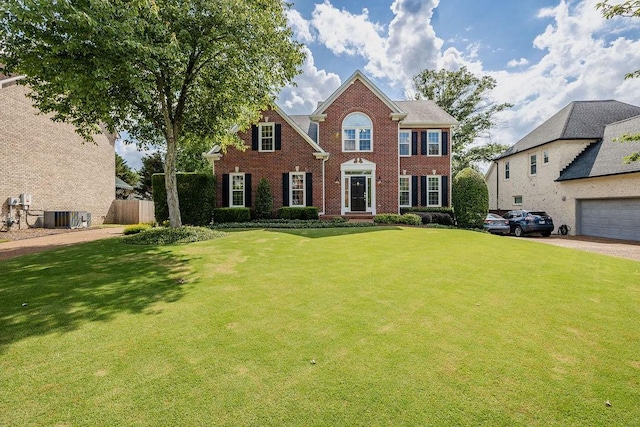 517 Ridgestone Dr, Franklin, TN 37064 - colonial home with brick siding and central air condition unit
