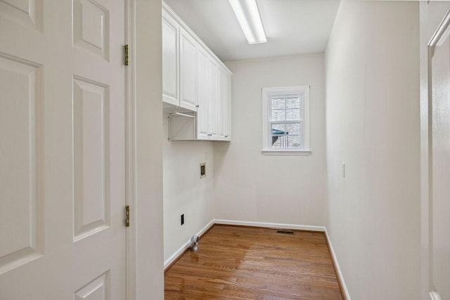 517 Ridgestone Dr, Franklin, TN 37064 - washroom with cabinet space, wood finished floors, hookup for a washing machine, and baseboards