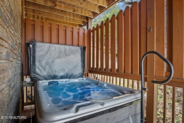 2732 Heather Ln Way, Sevierville, TN 37862 - deck featuring a hot tub