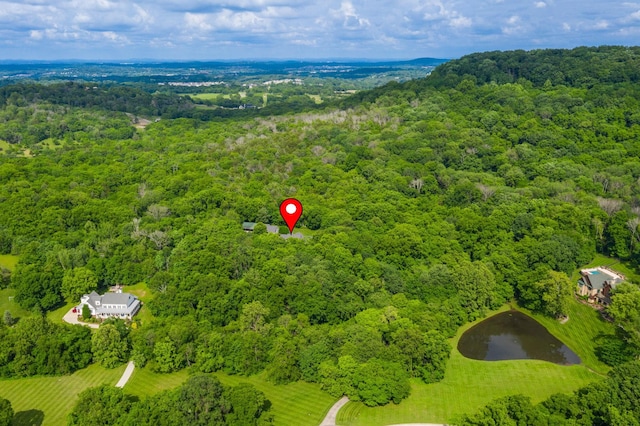 460 Whistler Cv, Franklin, TN 37067 - aerial view of a heavily wooded area and a large body of water