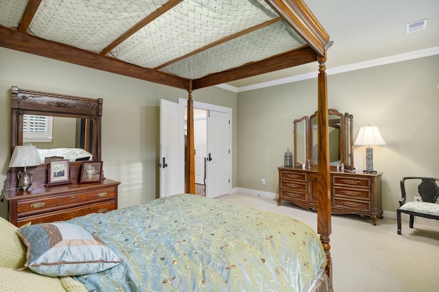 460 Whistler Cv, Franklin, TN 37067 - carpeted bedroom featuring baseboards and crown molding