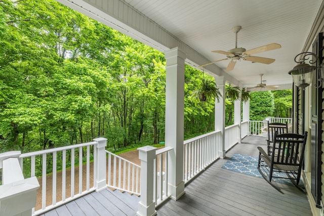 460 Whistler Cv, Franklin, TN 37067 - porch with a ceiling fan