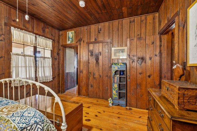 4430 Brush Hill Rd, Nashville, TN 37216 - bedroom featuring wood walls, wooden ceiling, and wood finished floors