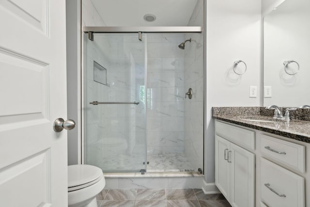 212 Walden Village Ln, Nashville, TN 37210 - full bath with toilet, a marble finish shower, and vanity