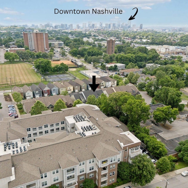 212 Walden Village Ln, Nashville, TN 37210 - drone / aerial view of city skyline