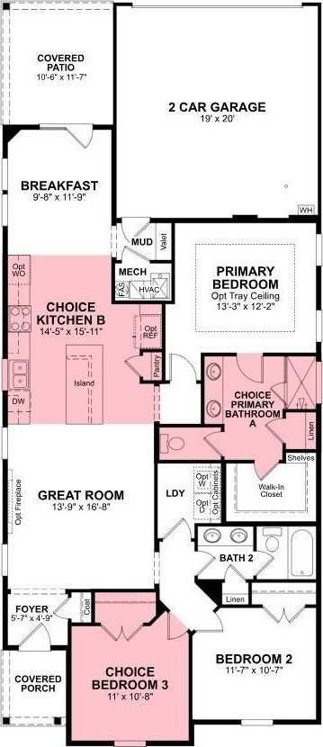 1015 Zane Dr, Mount Juliet, TN 37122 - floor plan / room layout
