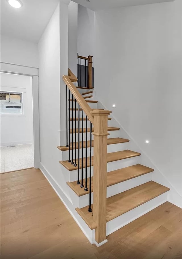 691 Compton Rd, Murfreesboro, TN 37130 - staircase featuring wood finished floors and baseboards