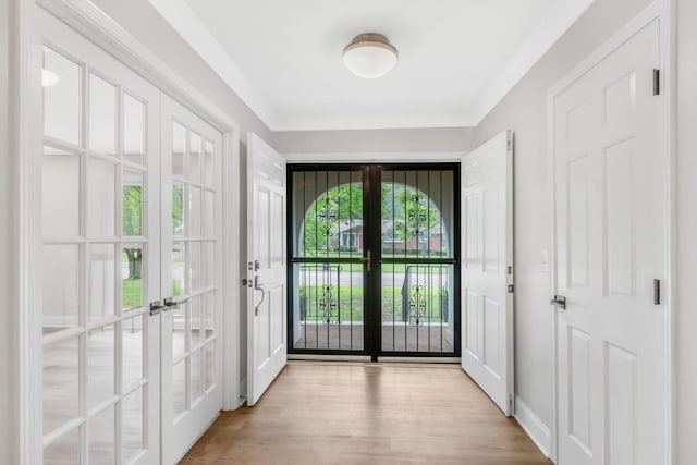 2302 Surrey Dr, Murfreesboro, TN 37129 - entryway featuring french doors and wood finished floors