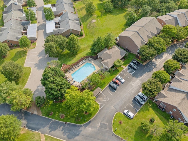 1816 Brentwood Pointe, Franklin, TN 37067 - aerial view of residential area with a pool area