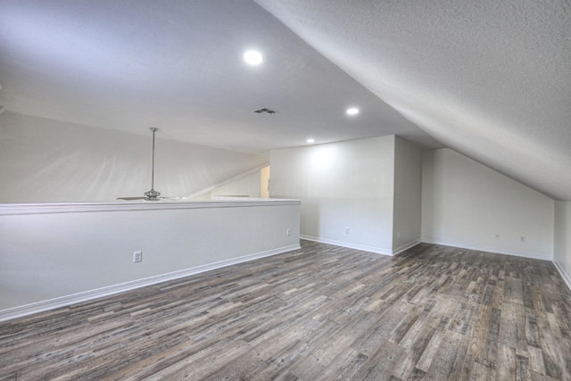 3117 Harborwood Dr, Nashville, TN 37214 - bonus room featuring vaulted ceiling, wood finished floors, baseboards, recessed lighting, and ceiling fan