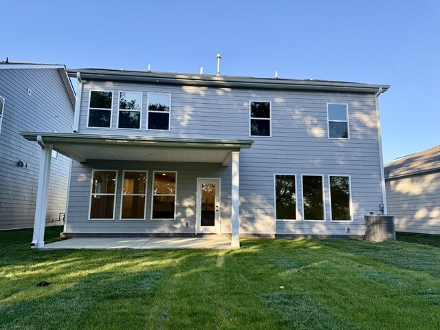 1279 Linn Cove Ct, Gallatin, TN 37066 - rear view of property with a patio, a yard, and central air condition unit