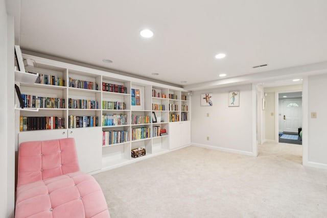 327 Whitworth Way, Nashville, TN 37205 - living area featuring carpet, recessed lighting, and baseboards