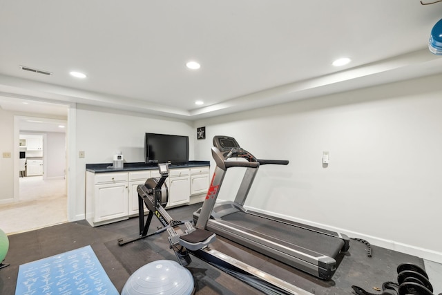327 Whitworth Way, Nashville, TN 37205 - exercise area with recessed lighting and baseboards