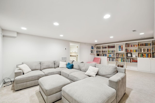 327 Whitworth Way, Nashville, TN 37205 - carpeted living area featuring recessed lighting