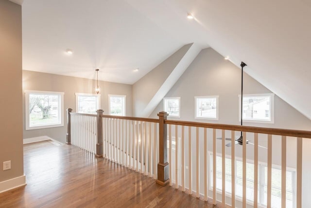 1600 Anderson Ave, Chattanooga, TN 37404 - hallway with wood finished floors and lofted ceiling