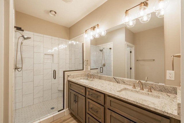 1600 Anderson Ave, Chattanooga, TN 37404 - full bath with a stall shower and double vanity