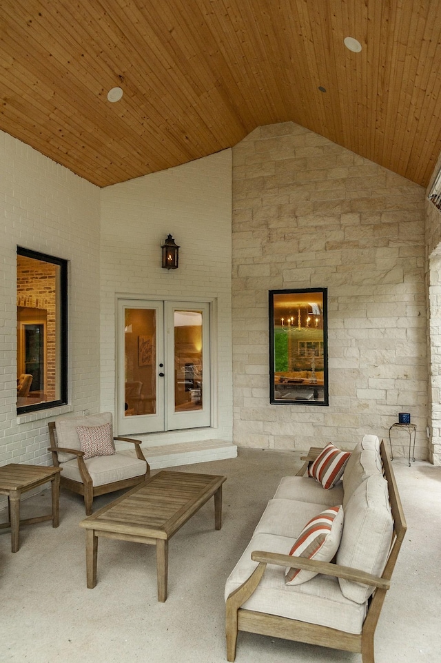 1078 Sunset Dr, Gallatin, TN 37066 - view of patio / terrace featuring french doors