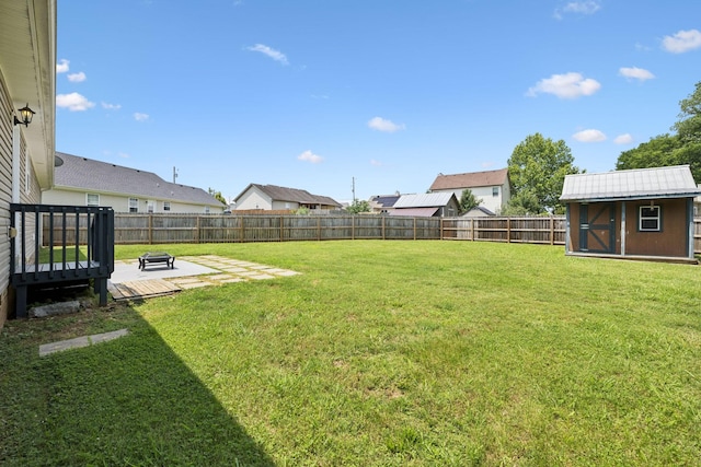 1006 Aretha Dr, Murfreesboro, TN 37128 - view of yard with a deck, a residential view, and a patio area