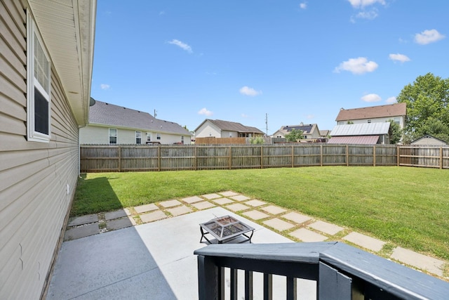 1006 Aretha Dr, Murfreesboro, TN 37128 - view of yard with a patio area, a residential view, and an outdoor fire pit