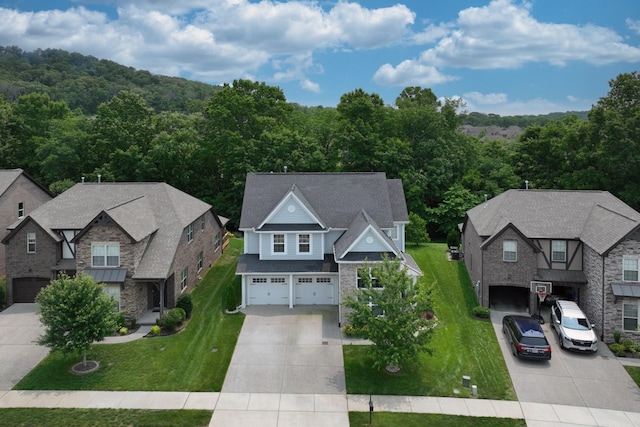 146 Monarchos Dr, Gallatin, TN 37066 - aerial perspective of suburban area featuring a forest