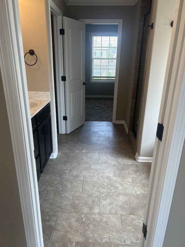 1370 Millet Dr, Clarksville, TN 37040 - bathroom with vanity and baseboards