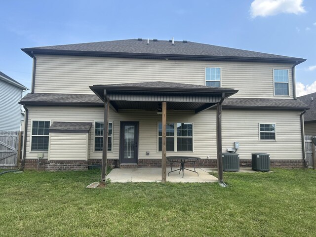 1370 Millet Dr, Clarksville, TN 37040 - back of property featuring cooling unit and a patio