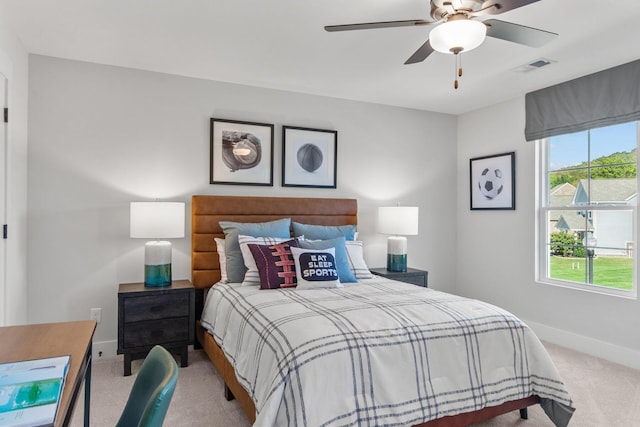 2481H Hamilton Ln, Lebanon, TN 37087 - bedroom featuring carpet floors, multiple windows, baseboards, and ceiling fan