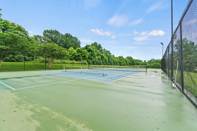 3368 Vinemont Dr, Thompsons Station, TN 37179 - view of tennis court with community basketball court