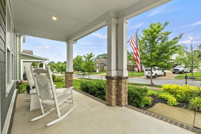 3368 Vinemont Dr, Thompsons Station, TN 37179 - view of covered porch
