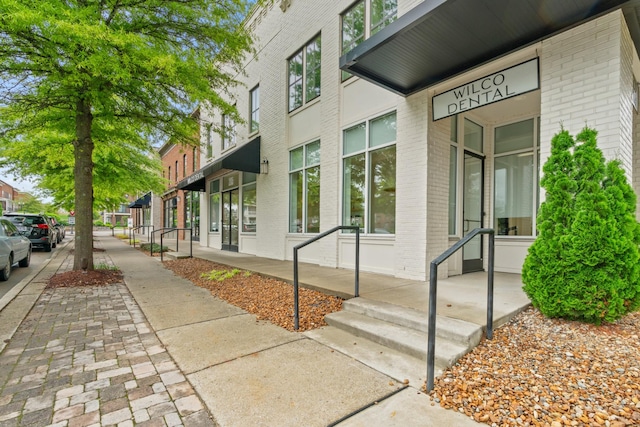 3368 Vinemont Dr, Thompsons Station, TN 37179 - property entrance featuring brick siding