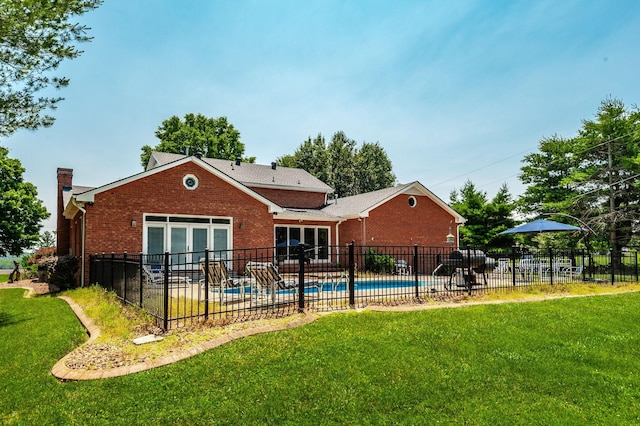 1234 Windsor Dr, Gallatin, TN 37066 - view of pool featuring french doors and a patio area