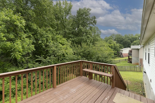 1036 Woodbrier Ln, Greenbrier, TN 37073 - view of wooden terrace