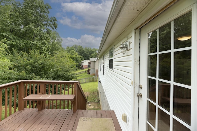 1036 Woodbrier Ln, Greenbrier, TN 37073 - view of wooden terrace