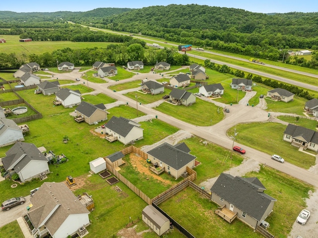 611 Annas Way, Lewisburg, TN 37091 - aerial perspective of suburban area with a heavily wooded area