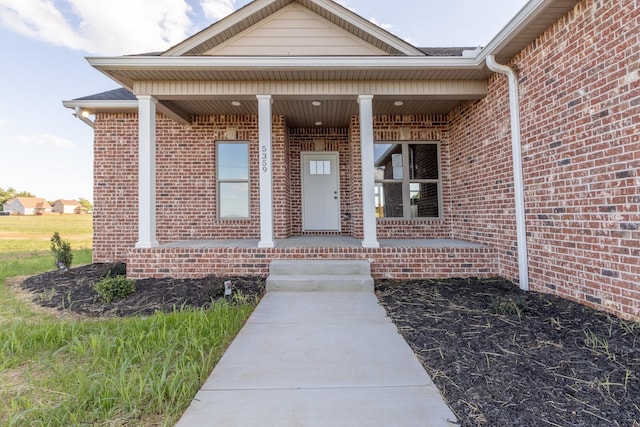 5359 Roy Holman Rd, Springfield, TN 37172 - entrance to property with covered porch and brick siding
