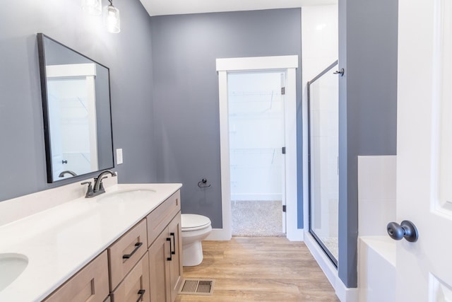 5359 Roy Holman Rd, Springfield, TN 37172 - full bathroom with a walk in closet, toilet, and a stall shower