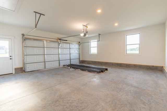 5359 Roy Holman Rd, Springfield, TN 37172 - garage with a garage door opener and recessed lighting