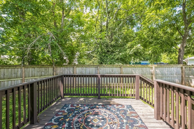 1435 Silver Creek Rd, Lewisburg, TN 37091 - wooden terrace with a fenced backyard