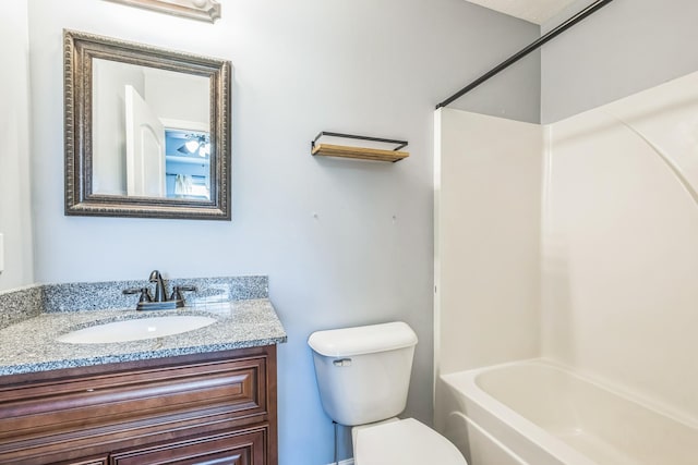 1435 Silver Creek Rd, Lewisburg, TN 37091 - bathroom featuring toilet, vanity, and shower / tub combination