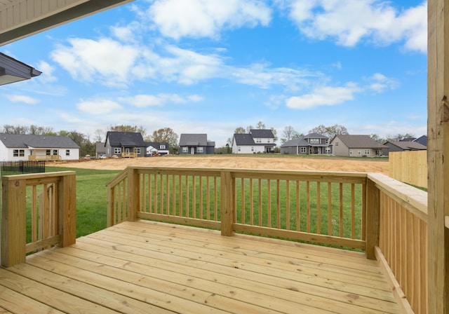 1013 Cherry Acres Dr, Clarksville, TN 37042 - wooden deck featuring a residential view and a lawn