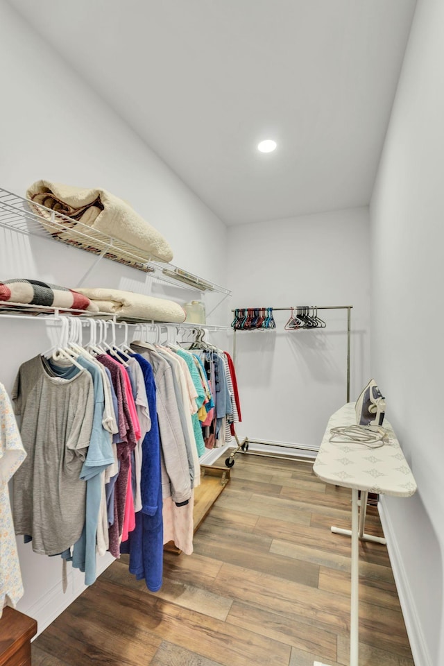 1006 Twilight Dr, Castalian Springs, TN 37031 - walk in closet featuring wood finished floors