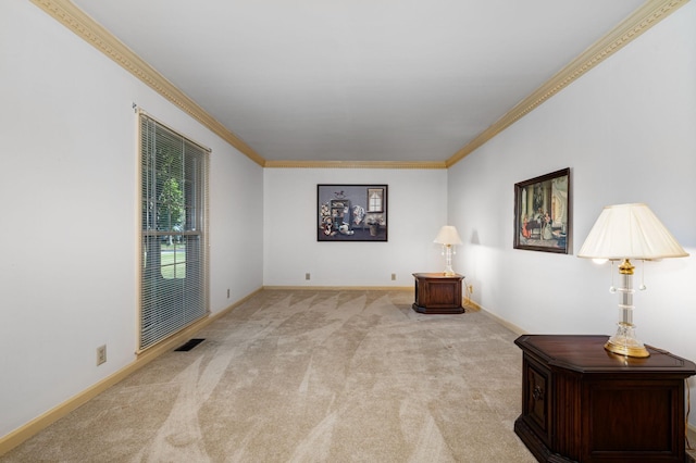 412 Benton Ln, Franklin, TN 37067 - spare room with carpet flooring, crown molding, and baseboards